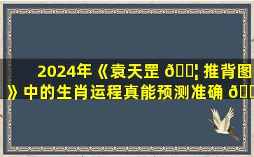2024年《袁天罡 🐦 推背图》中的生肖运程真能预测准确 🌼 吗
